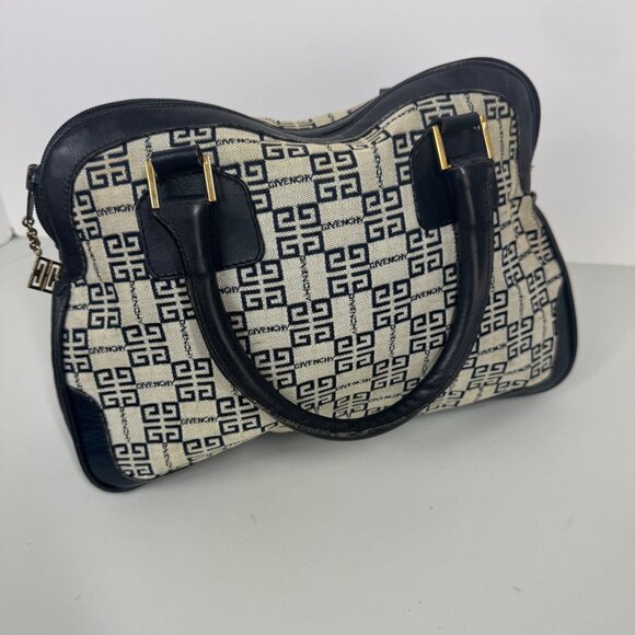 Sac Givenchy Monogram Handbag Purse Navy Blue See Photos - Picture 1 of 15